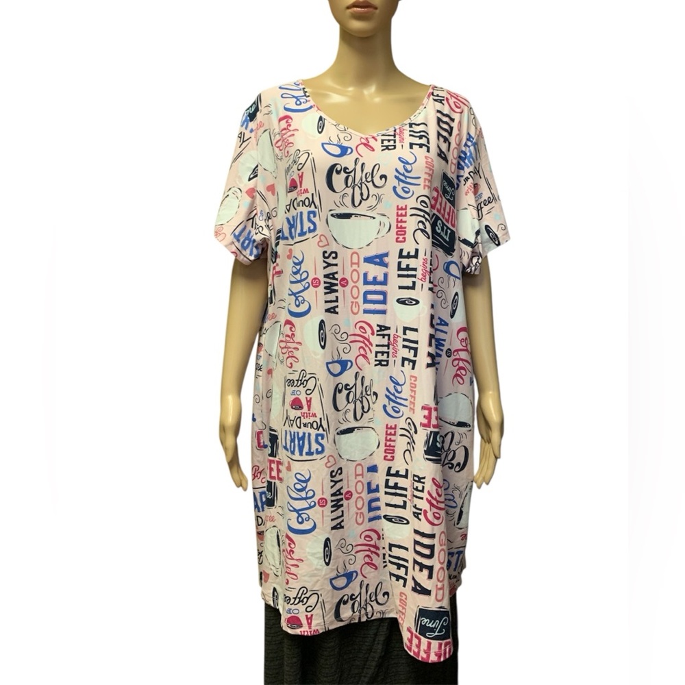 Secret Treasures Coffee-themed Sleep Dress